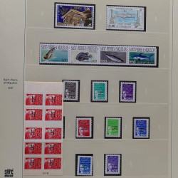 Collection timbres de Saint Pierre et Miquelon 1963-2024 neufs en 3 albums.