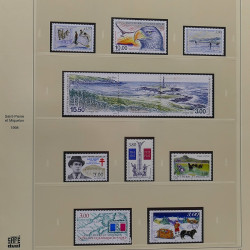Collection timbres de Saint Pierre et Miquelon 1963-2024 neufs en 3 albums.