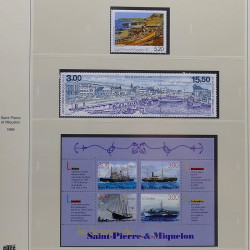 Collection timbres de Saint Pierre et Miquelon 1963-2024 neufs en 3 albums.