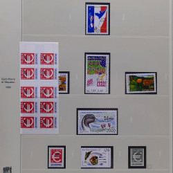 Collection timbres de Saint Pierre et Miquelon 1963-2024 neufs en 3 albums.