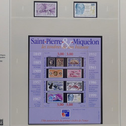 Collection timbres de Saint Pierre et Miquelon 1963-2024 neufs en 3 albums.
