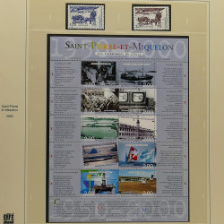 Collection timbres de Saint Pierre et Miquelon 1963-2024 neufs en 3 albums.