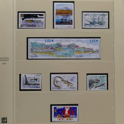 Collection timbres de Saint Pierre et Miquelon 1963-2024 neufs en 3 albums.