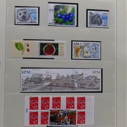 Collection timbres de Saint Pierre et Miquelon 1963-2024 neufs en 3 albums.