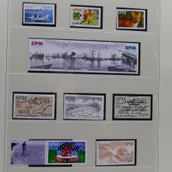 Collection timbres de Saint Pierre et Miquelon 1963-2024 neufs en 3 albums.