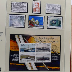Collection timbres de Saint Pierre et Miquelon 1963-2024 neufs en 3 albums.