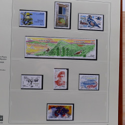 Collection timbres de Saint Pierre et Miquelon 1963-2024 neufs en 3 albums.