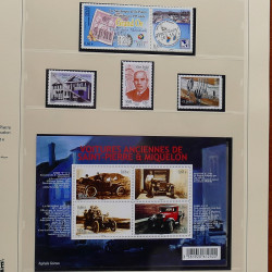 Collection timbres de Saint Pierre et Miquelon 1963-2024 neufs en 3 albums.