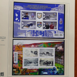 Collection timbres de Saint Pierre et Miquelon 1963-2024 neufs en 3 albums.