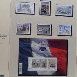 Collection timbres de Saint Pierre et Miquelon 1963-2024 neufs en 3 albums.