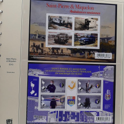 Collection timbres de Saint Pierre et Miquelon 1963-2024 neufs en 3 albums.