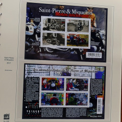 Collection timbres de Saint Pierre et Miquelon 1963-2024 neufs en 3 albums.