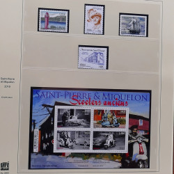 Collection timbres de Saint Pierre et Miquelon 1963-2024 neufs en 3 albums.