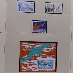 Collection timbres de Saint Pierre et Miquelon 1963-2024 neufs en 3 albums.
