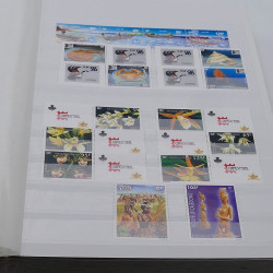 Collection timbres de Nouvelle Calédonie 1989-2020 neufs en un album.
