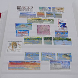 Collection timbres de Nouvelle Calédonie 1989-2020 neufs en un album.