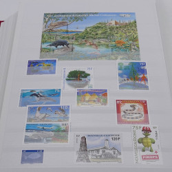 Collection timbres de Nouvelle Calédonie 1989-2020 neufs en un album.