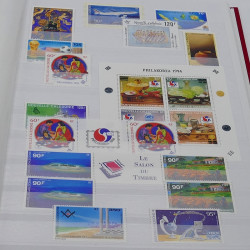 Collection timbres de Nouvelle Calédonie 1989-2020 neufs en un album.