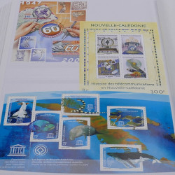 Collection timbres de Nouvelle Calédonie 1989-2020 neufs en un album.