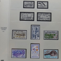 Collection timbres T.A.A.F. 1955-2000 neufs en un album.
