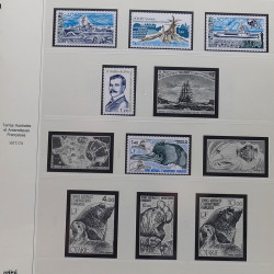 Collection timbres T.A.A.F. 1955-2000 neufs en un album.