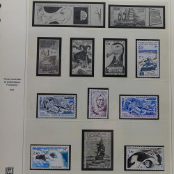 Collection timbres T.A.A.F. 1955-2000 neufs en un album.