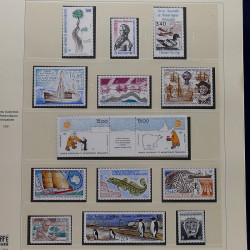 Collection timbres T.A.A.F. 1955-2000 neufs en un album.