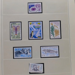 Collection timbres T.A.A.F. 1955-2000 neufs en un album.