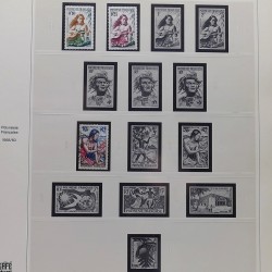 Collection timbres de Polynésie Française 1958-2024 neufs en 4 albums.