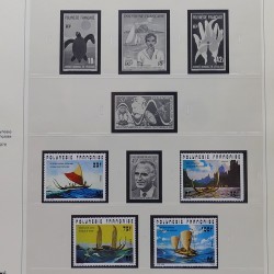 Collection timbres de Polynésie Française 1958-2024 neufs en 4 albums.
