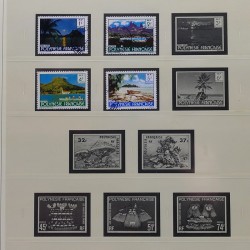 Collection timbres de Polynésie Française 1958-2024 neufs en 4 albums.