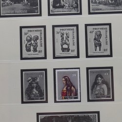 Collection timbres de Polynésie Française 1958-2024 neufs en 4 albums.