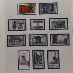 Collection timbres de Polynésie Française 1958-2024 neufs en 4 albums.