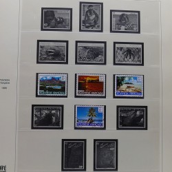 Collection timbres de Polynésie Française 1958-2024 neufs en 4 albums.