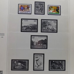 Collection timbres de Polynésie Française 1958-2024 neufs en 4 albums.