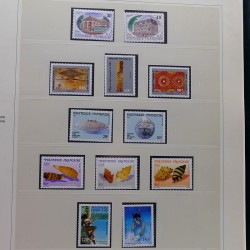 Collection timbres de Polynésie Française 1958-2024 neufs en 4 albums.
