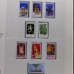 Collection timbres de Polynésie Française 1958-2024 neufs en 4 albums.