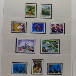 Collection timbres de Polynésie Française 1958-2024 neufs en 4 albums.