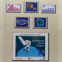 Collection timbres de Polynésie Française 1958-2024 neufs en 4 albums.
