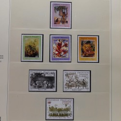 Collection timbres de Polynésie Française 1958-2024 neufs en 4 albums.