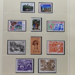 Collection timbres de Polynésie Française 1958-2024 neufs en 4 albums.