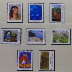 Collection timbres de Polynésie Française 1958-2024 neufs en 4 albums.