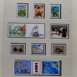 Collection timbres de Polynésie Française 1958-2024 neufs en 4 albums.