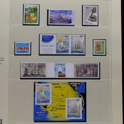 Collection timbres de Polynésie Française 1958-2024 neufs en 4 albums.