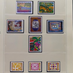 Collection timbres de Polynésie Française 1958-2024 neufs en 4 albums.