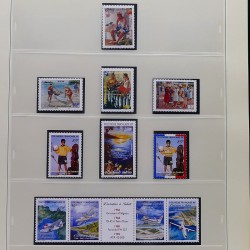Collection timbres de Polynésie Française 1958-2024 neufs en 4 albums.