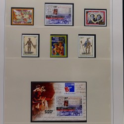 Collection timbres de Polynésie Française 1958-2024 neufs en 4 albums.