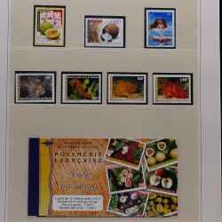 Collection timbres de Polynésie Française 1958-2024 neufs en 4 albums.