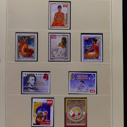 Collection timbres de Polynésie Française 1958-2024 neufs en 4 albums.