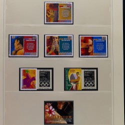 Collection timbres de Polynésie Française 1958-2024 neufs en 4 albums.